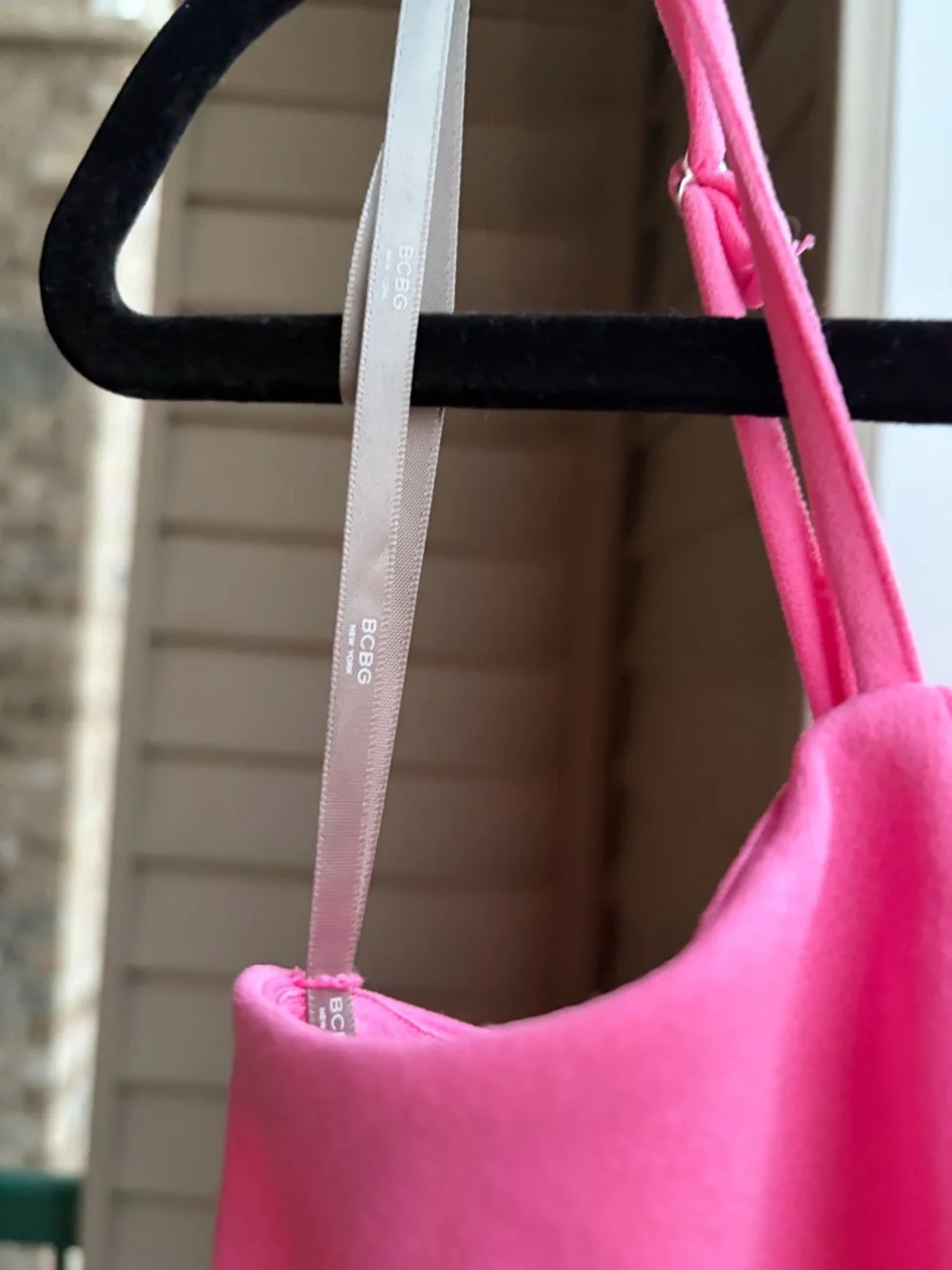 🆕🌸💖BCBG New York Colorblock Pink Red Bodycon Dress Size S Mini Party Dress NWT - Picture 7 of 15